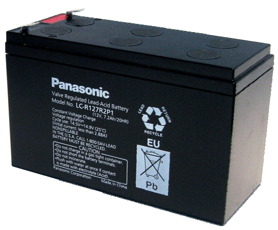 Bình ắc quy kín khí PANASONIC LC_V127R2P1, công suất 12V-7.2Ah (Mã đặt hàng: 43320)