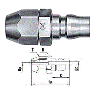 Đầu nối khí nén 8 x 12mm (Mã đặt hàng: 34031)