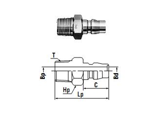 Khớp nối đầu đực ren ngoài (Mã đặt hàng: 29580)