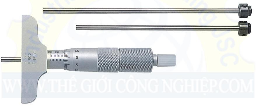 Panme cơ khí đo sâu Mitutoyo 129-110, 0-75mm/0.01mm (Đế đo 63.5mm) (Mã đặt hàng: 4536)