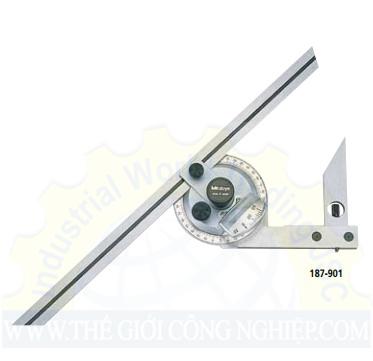 Thước đo góc vạn năng Mitutoyo 187-901, 150/300mm 0-360 độ (Mã đặt hàng: 2604)