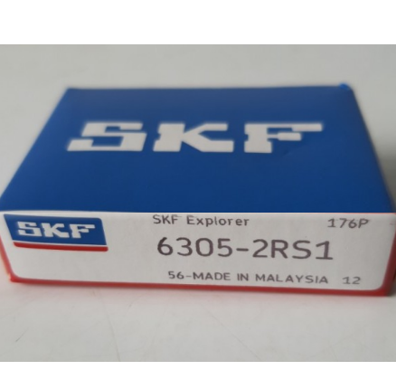 Vòng bi (bạc đạn) Skf 6305-2RS1, nắp nhựa (Mã đặt hàng: 55657)