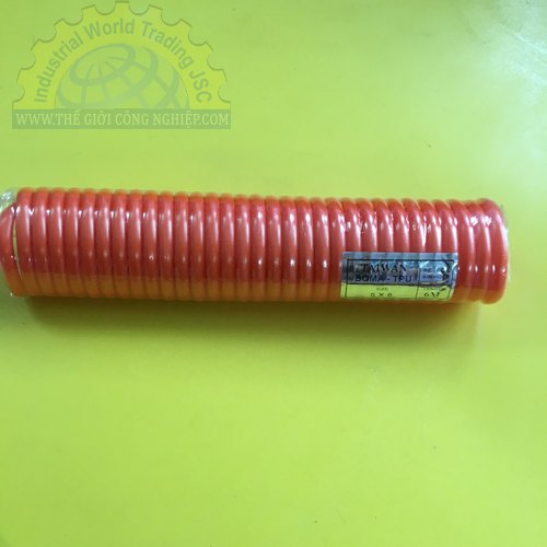 Dây hơi xoắn PU màu cam BOMA-TPU, đường kính 5 x 8mm, chiều dài 6m (Mã đặt hàng: 38757)