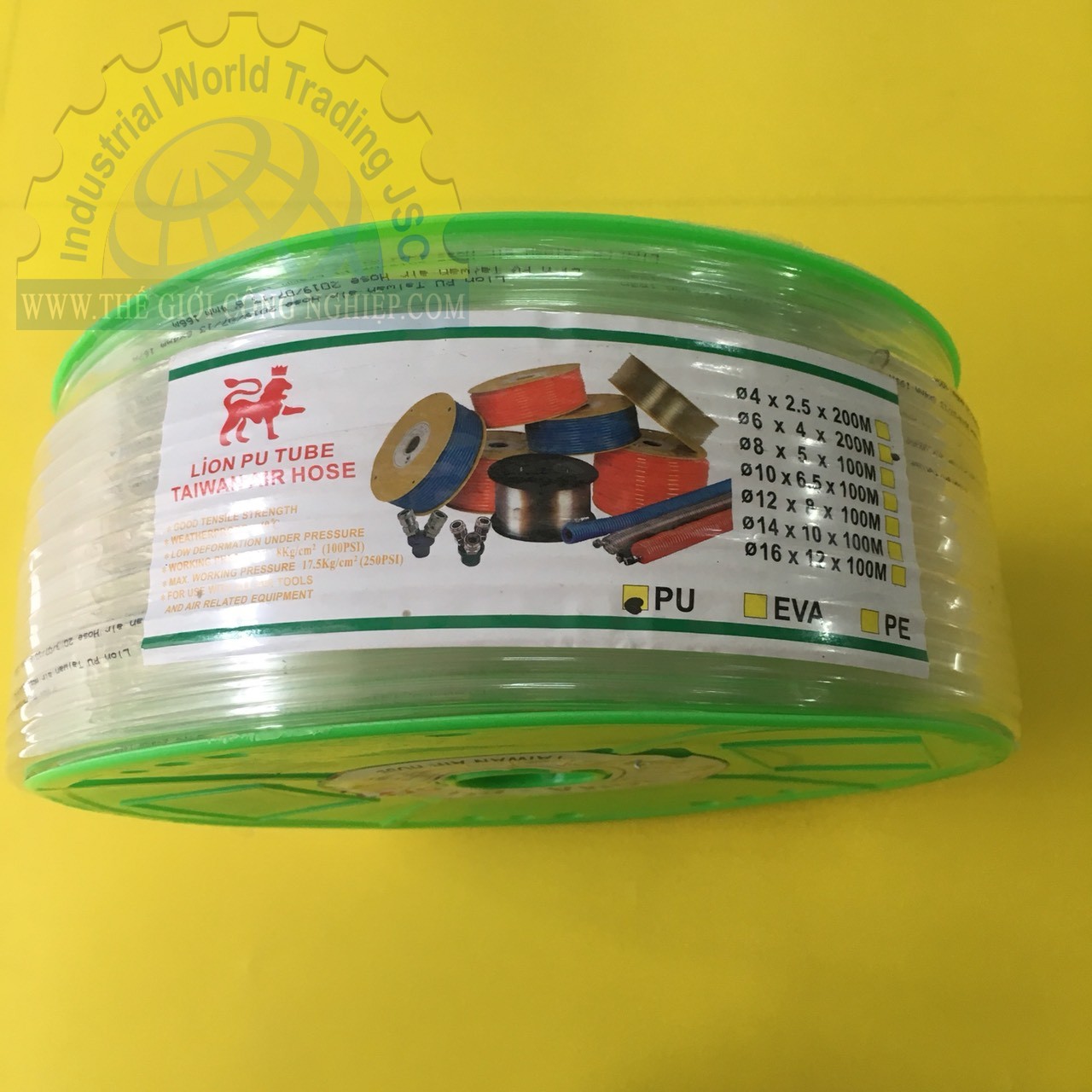 Ống hơi PU 4 x 6mm màu trắng Lion PU (Mã đặt hàng: 33442)